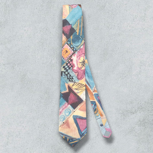 Multicolored Painting Tie