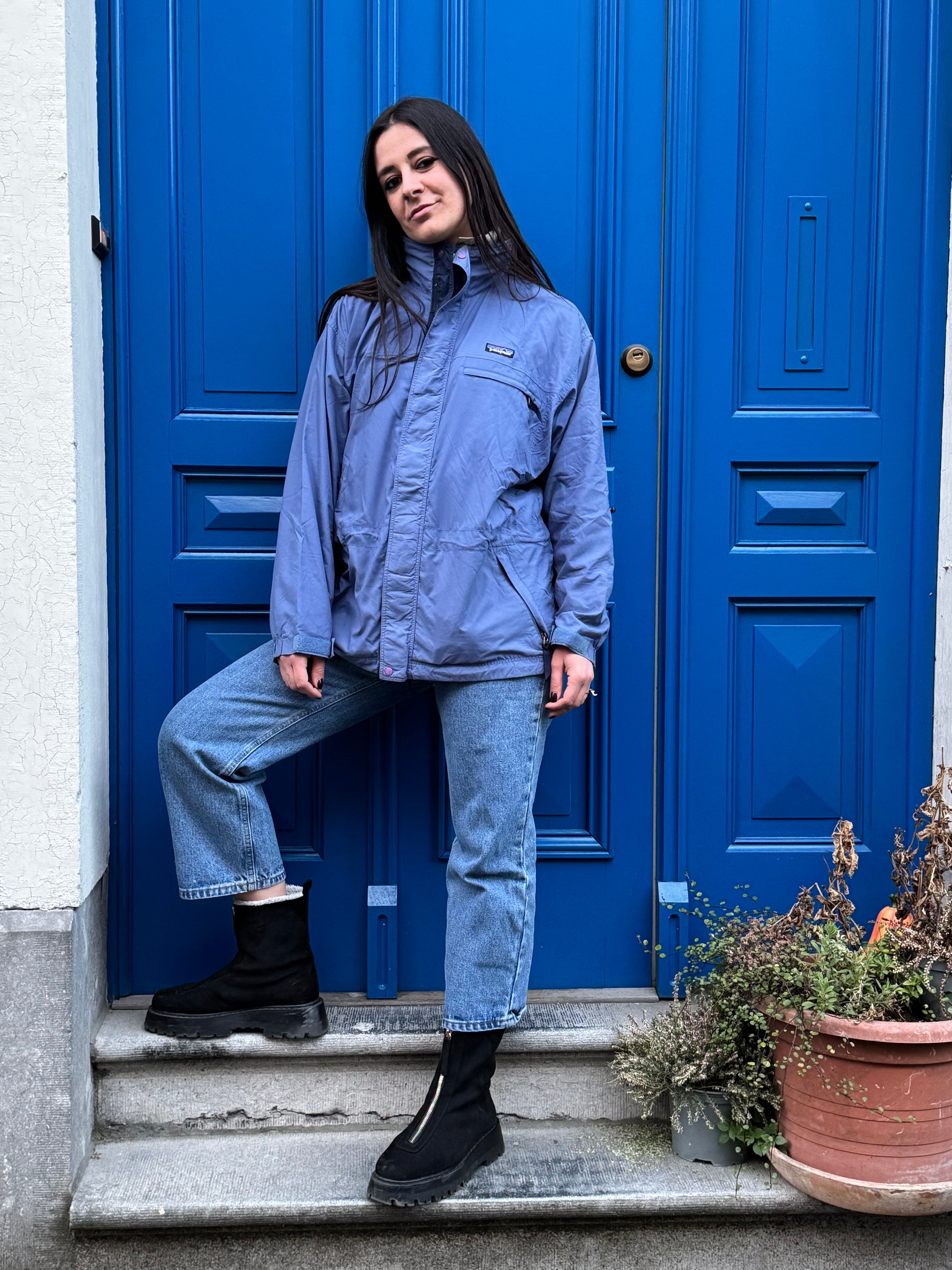 Vintage Patagonia Jacket Blue Full Zip (M) - NABE vintage