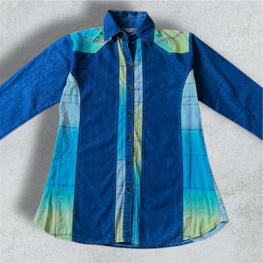 Denim Patchwork Shirt
