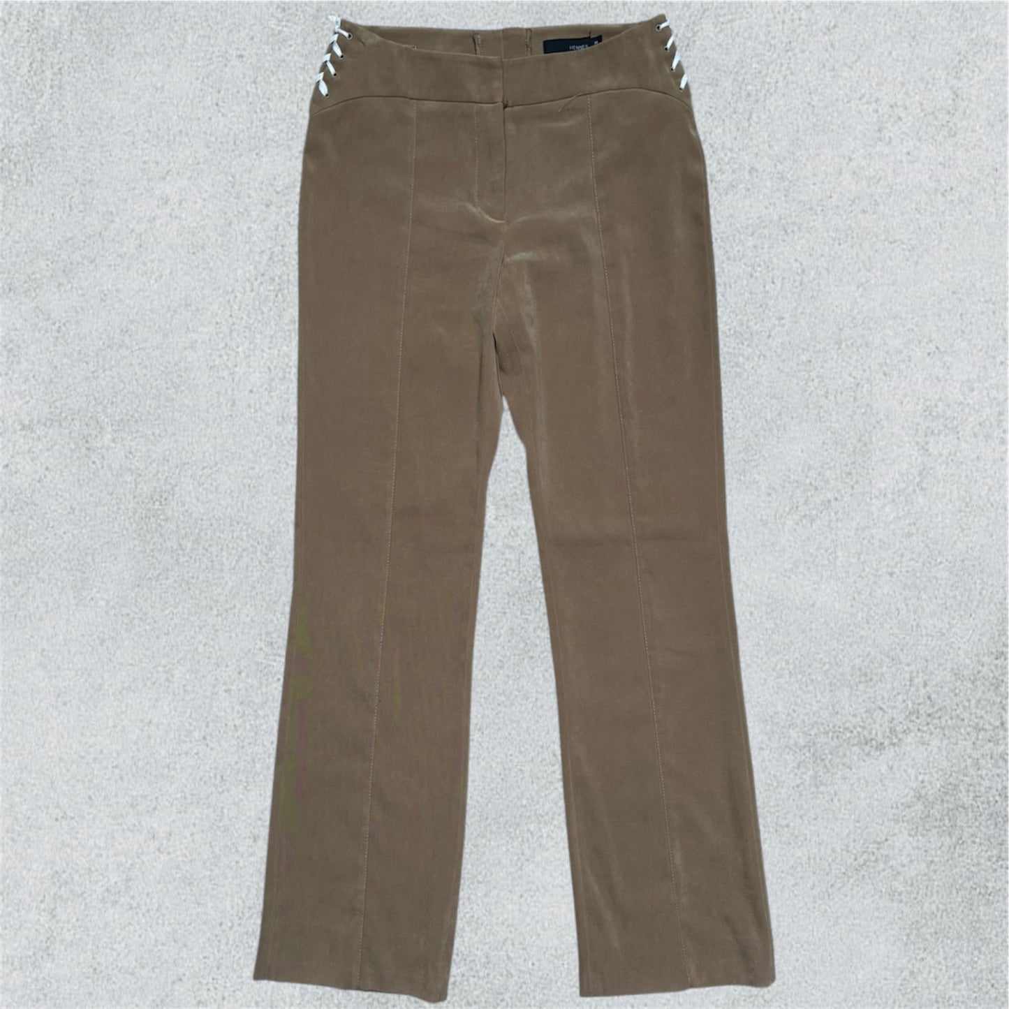 Light Brown Trouser With White Strings