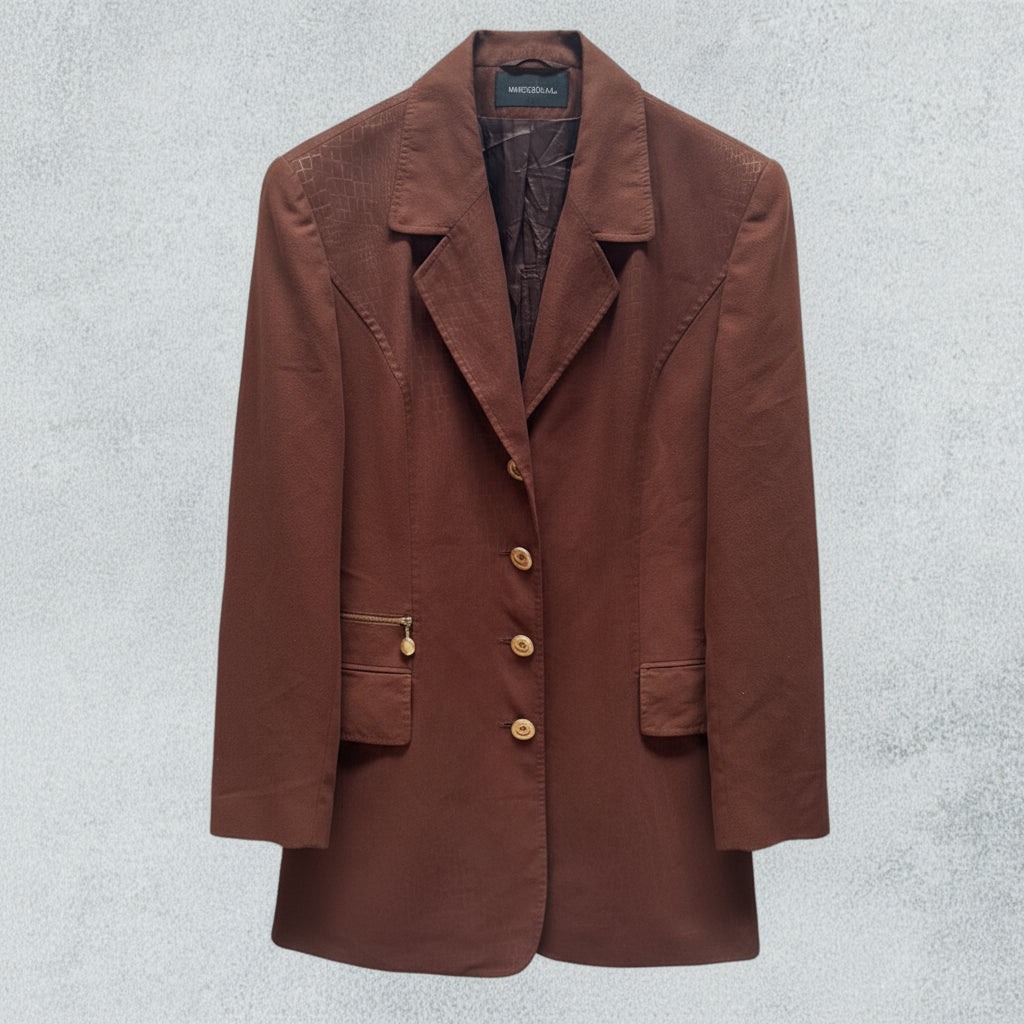 Chocolate Longline Blazer