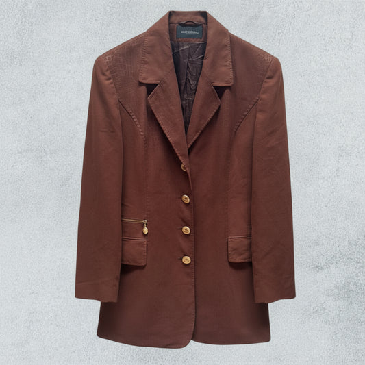 Chocolate Longline Blazer