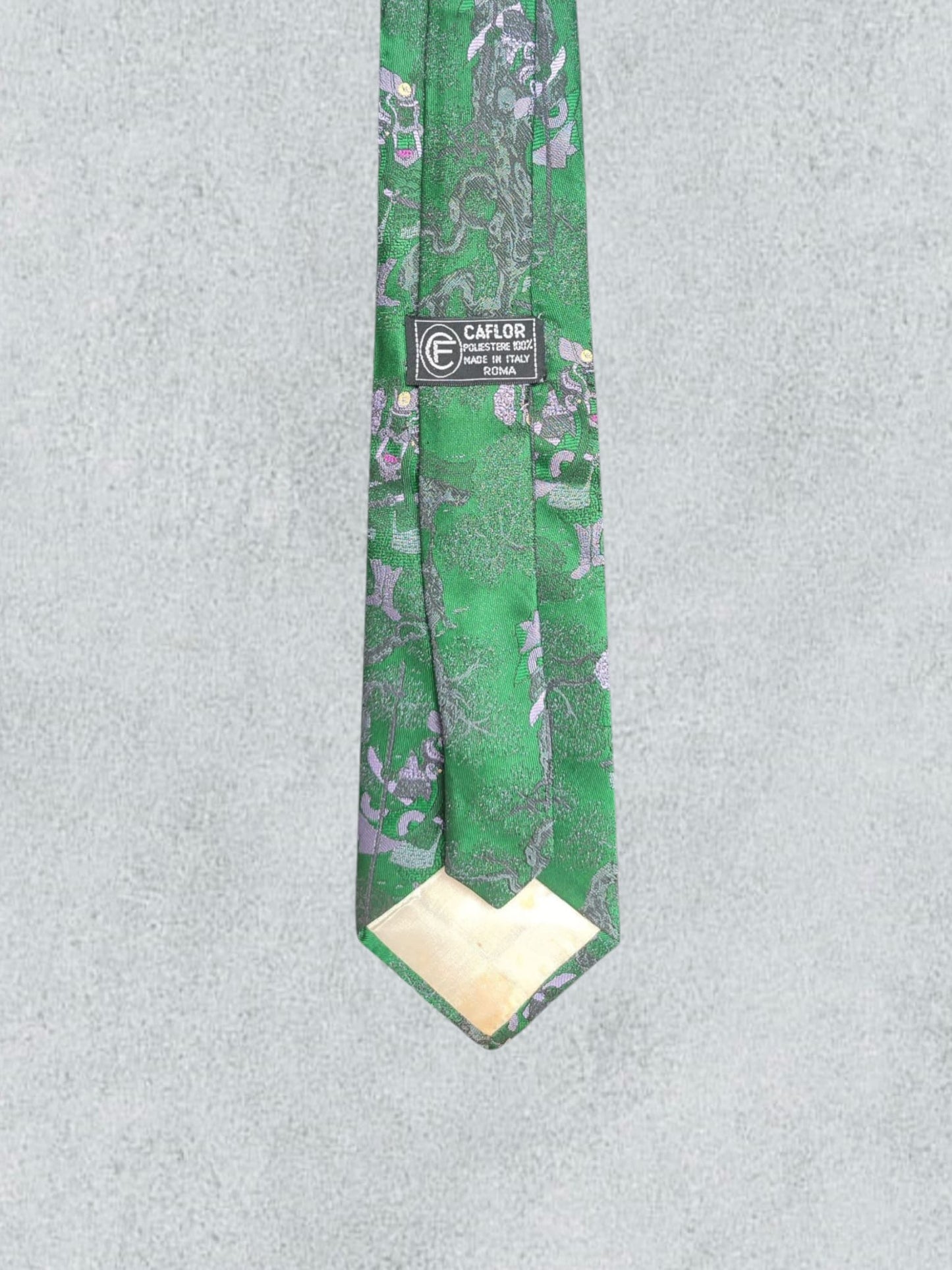 Green Floral Tie