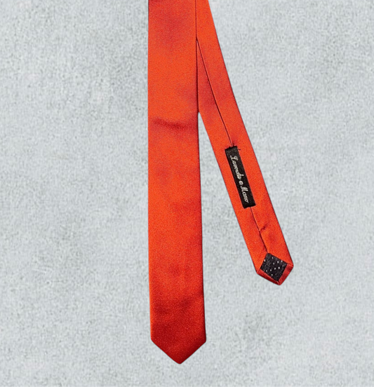 Elegant Handcrafted Red Silk Tie