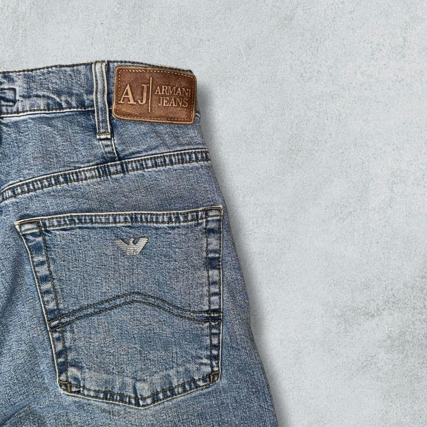 Jeans Armani Mens Blue Denim Vintage 90s