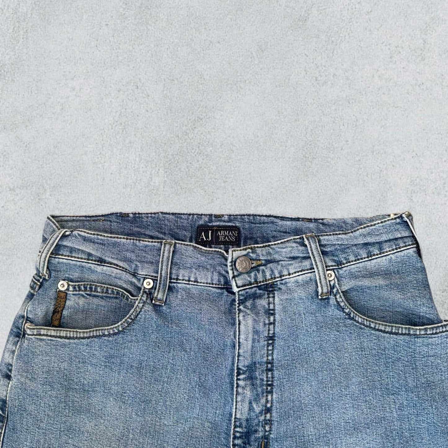 Jeans Armani Mens Blue Denim Vintage 90s