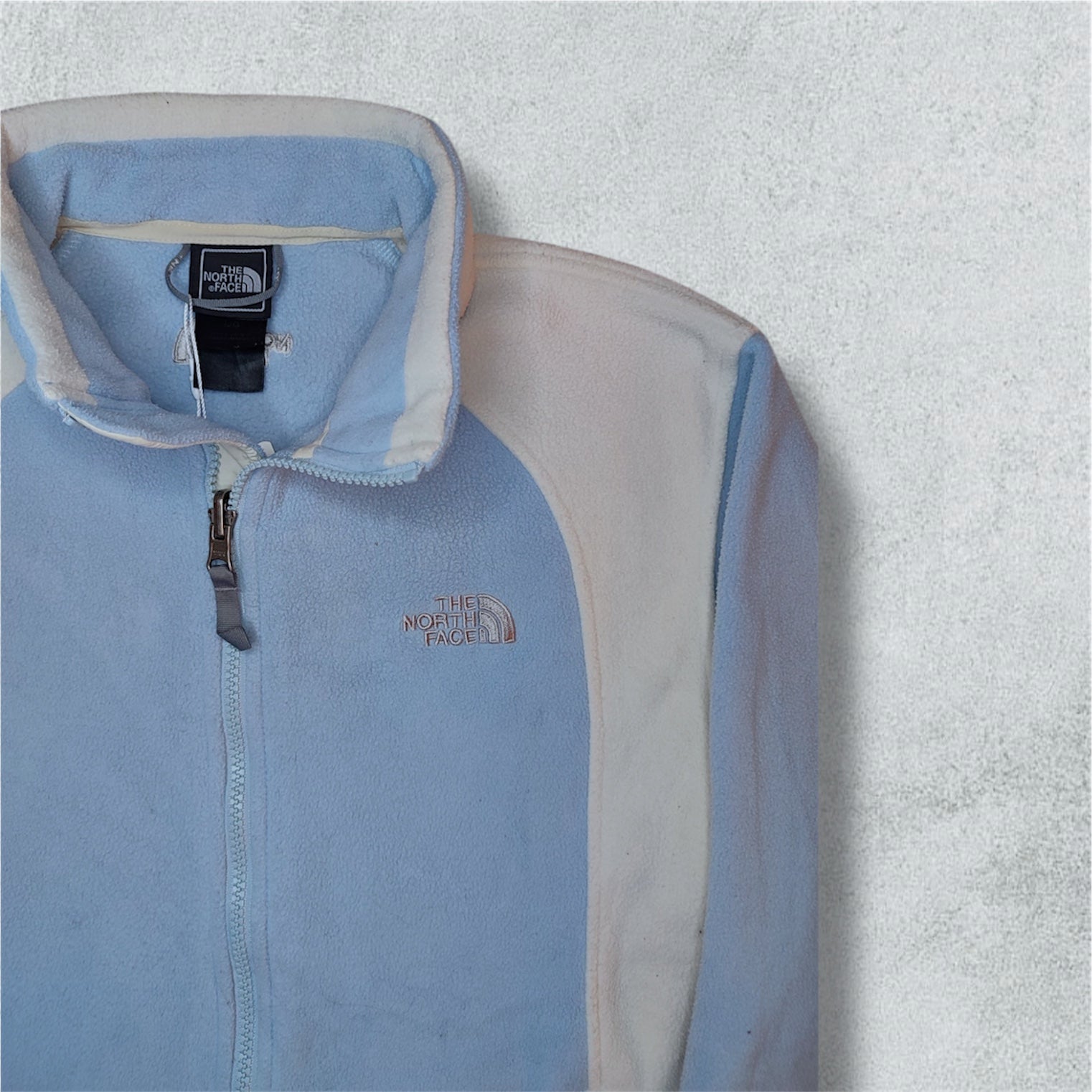 The North Face Blue And White Fleece (L) - NABE vintage