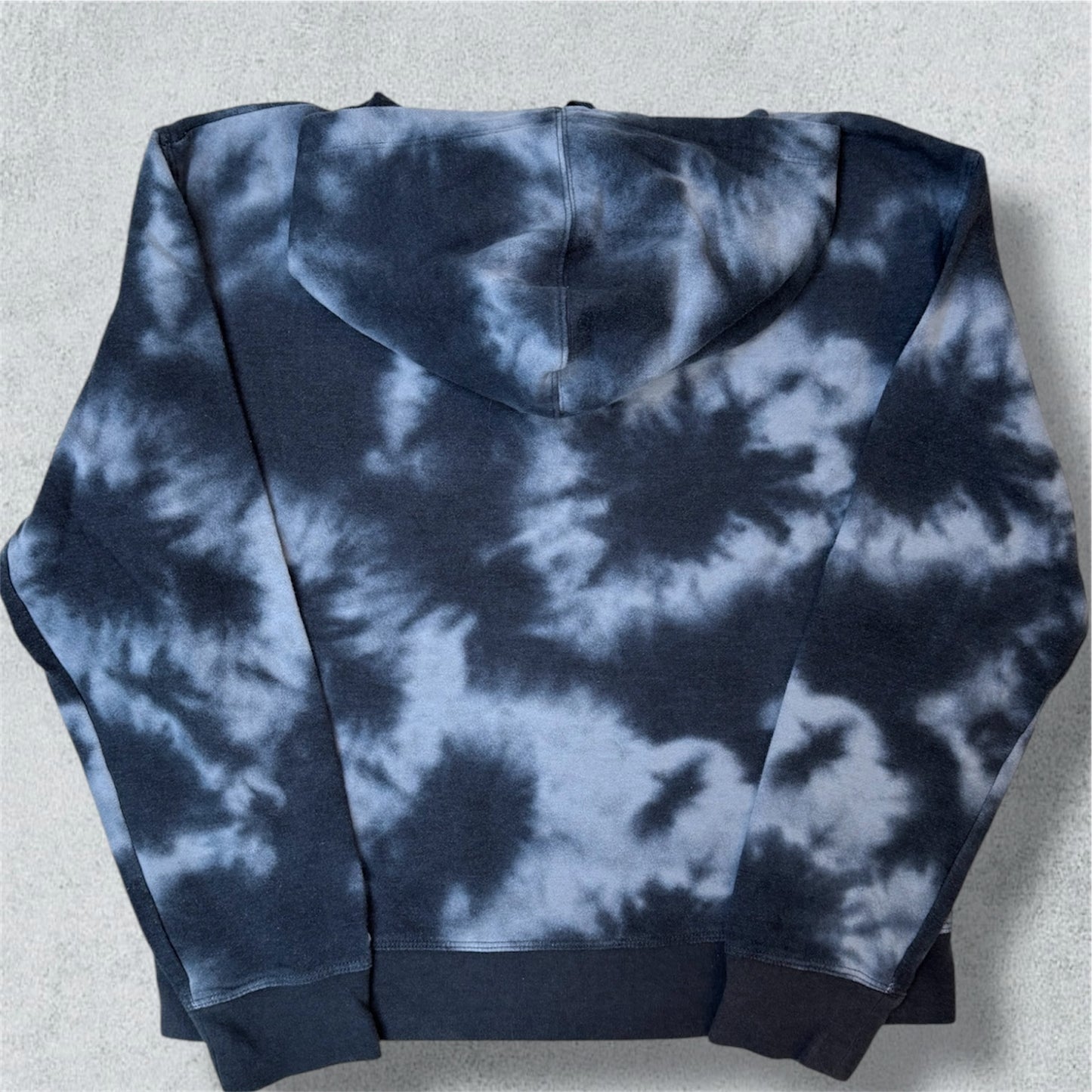 Champion Tie-Dye Blue And Grey Hoodie (L) - NABE vintage