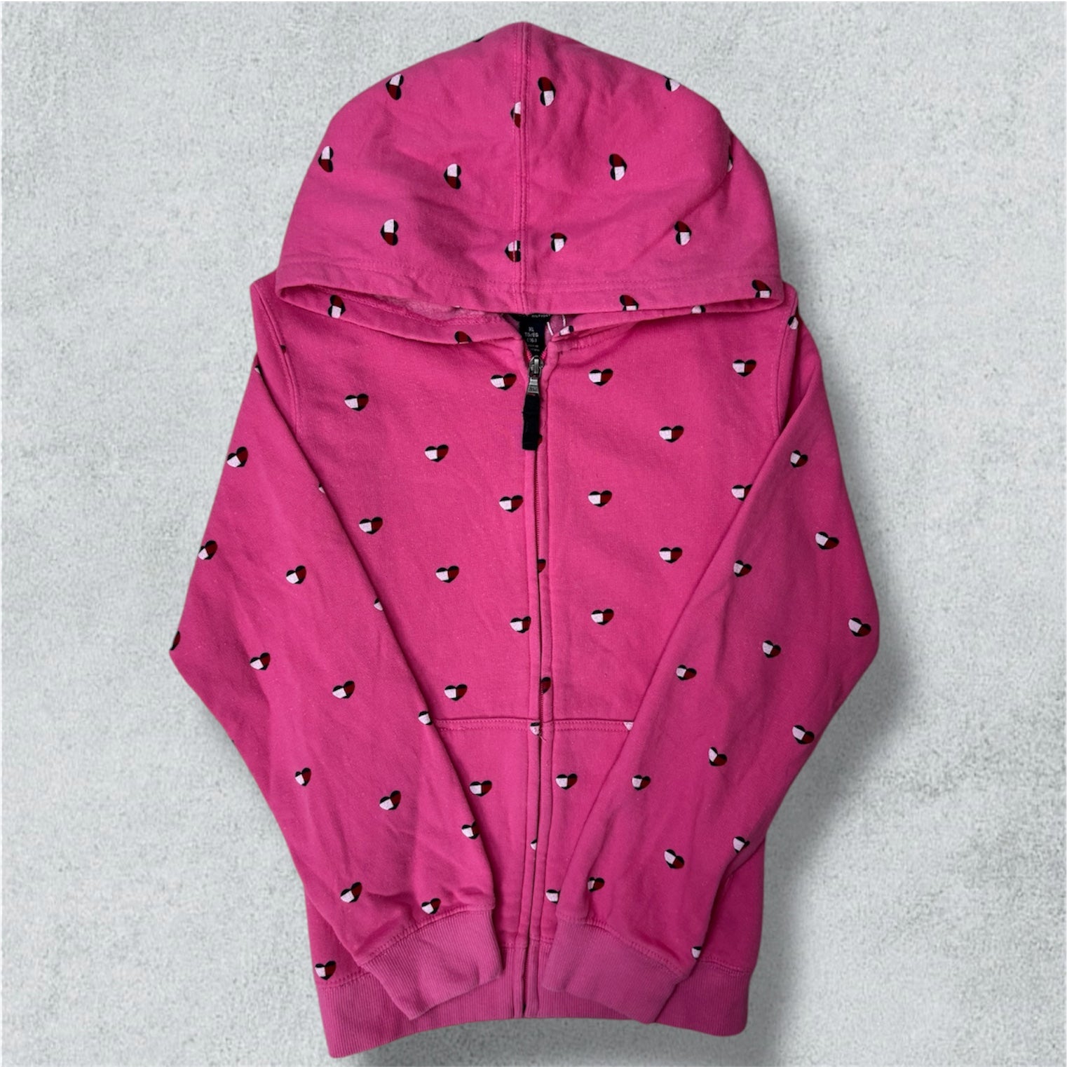 Tommy Hilfiger Full Zip Pink Hoodie (16Y) - NABE vintage