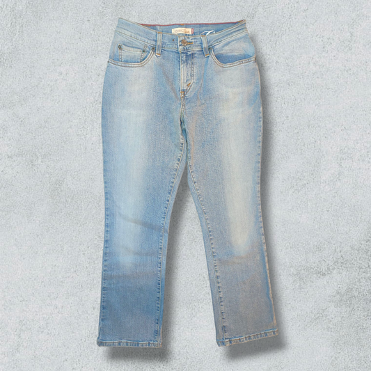 Levis 550 Relaxed Fit / Light High Waist Stretch Denim Bootcut Jeans - NABE vintage