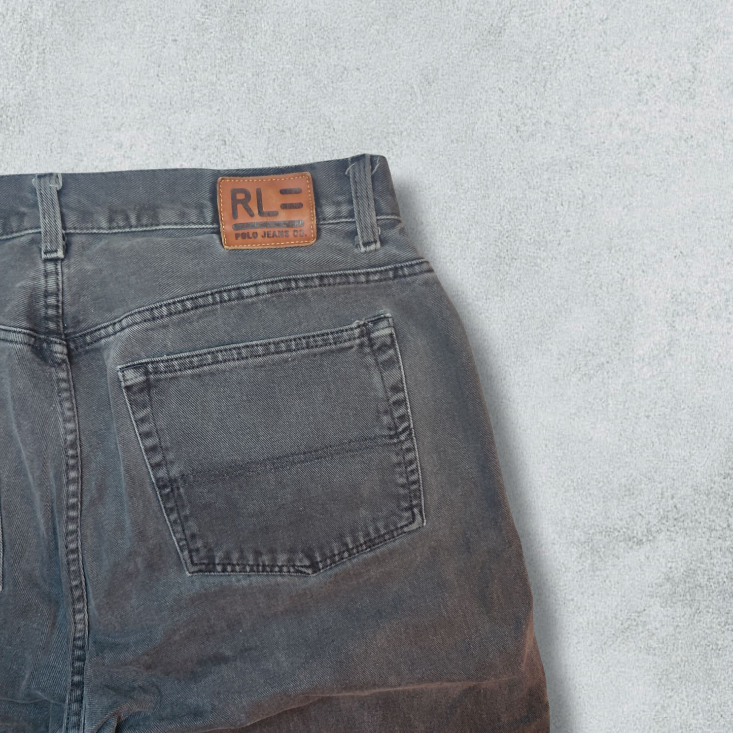 Polo Ralph Lauren Jeans Relaxed Classic Fit Black Denim - NABE vintage