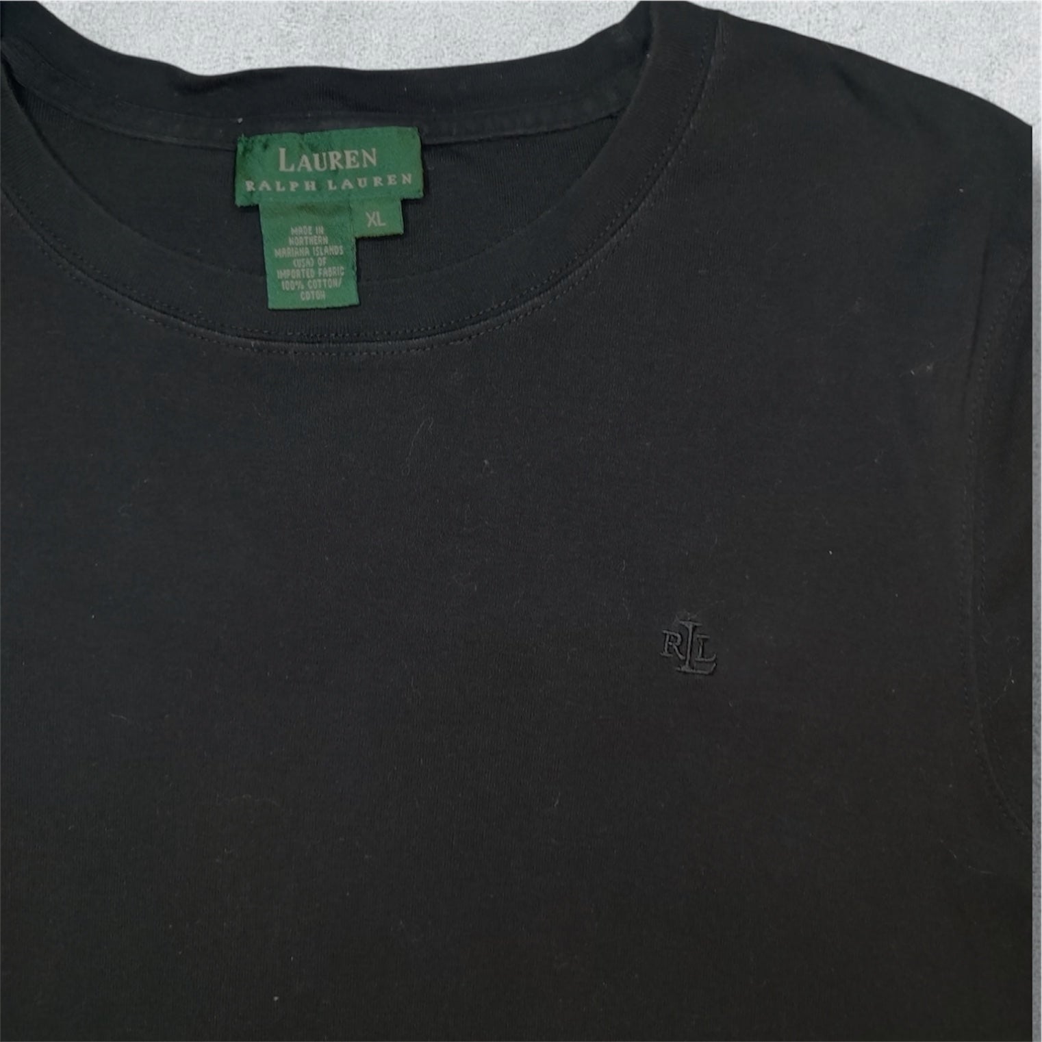 Ralph Lauren Black Shirt Short Sleeves (XL) - NABE vintage