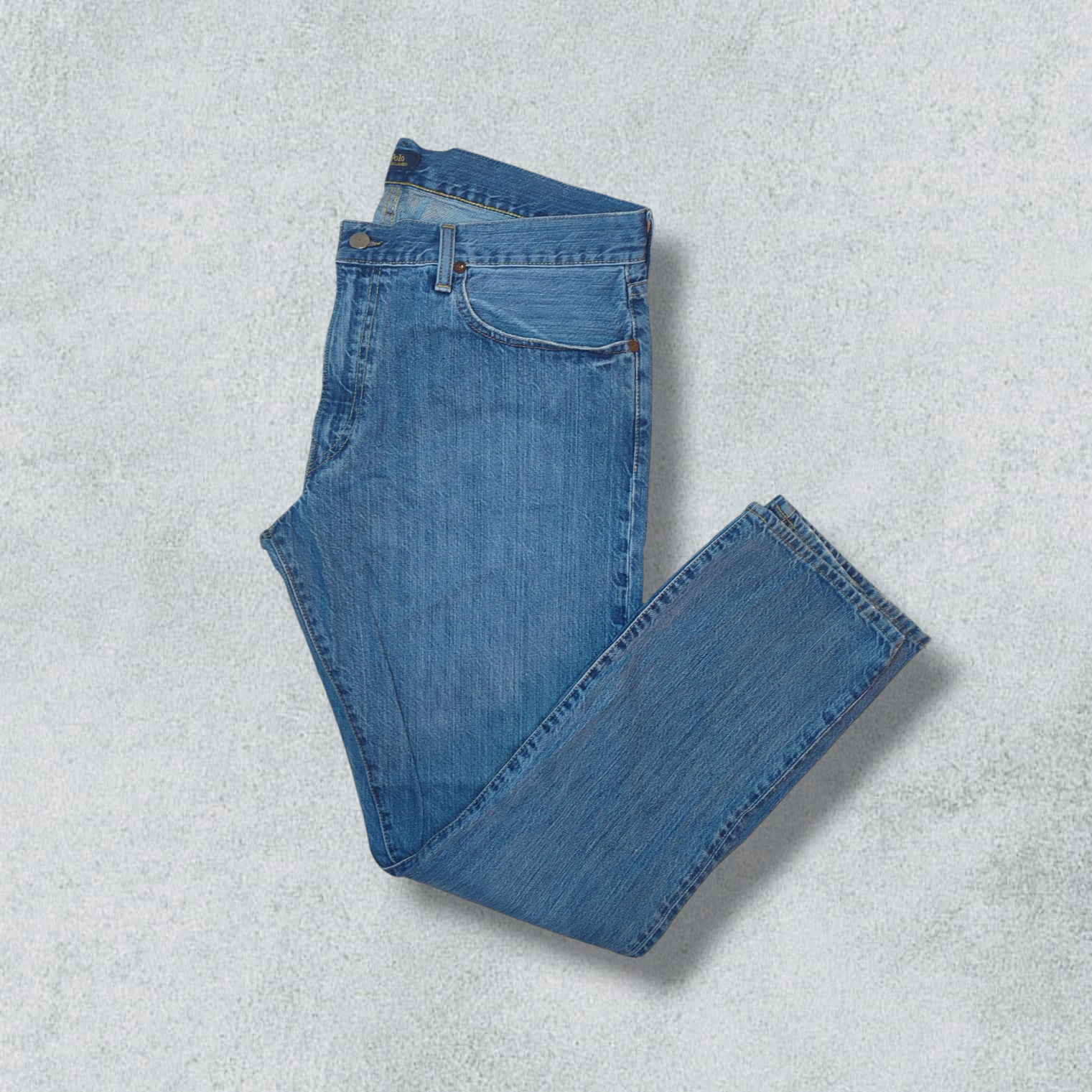 Polo Ralph Lauren Hampton Relaxed Straight Stretch Denim Men's Jeans - NABE vintage