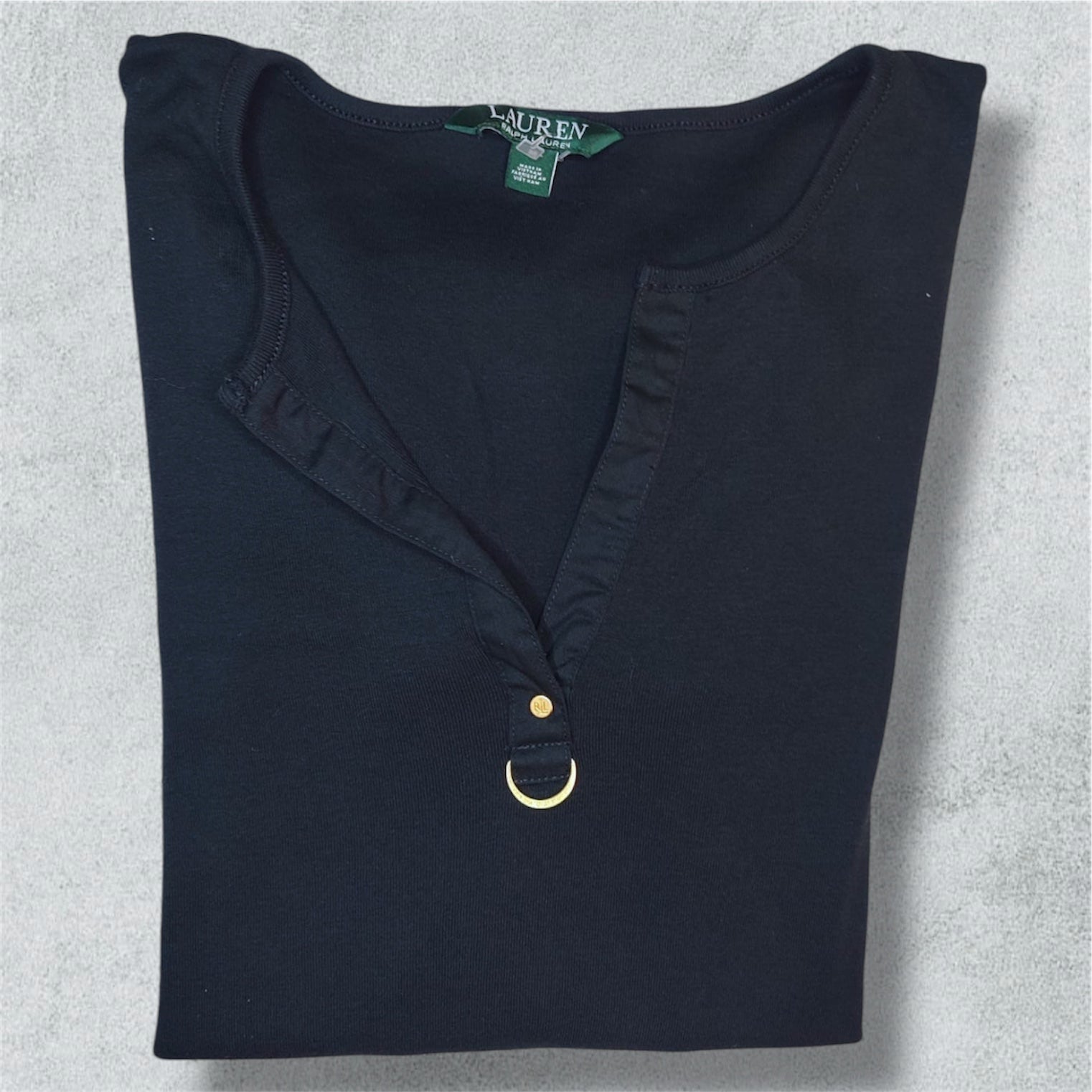 Ralph Lauren Navy Long Sleeves Shirt (M) - NABE vintage