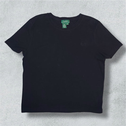 Ralph Lauren Black Shirt Short Sleeves (XL) - NABE vintage
