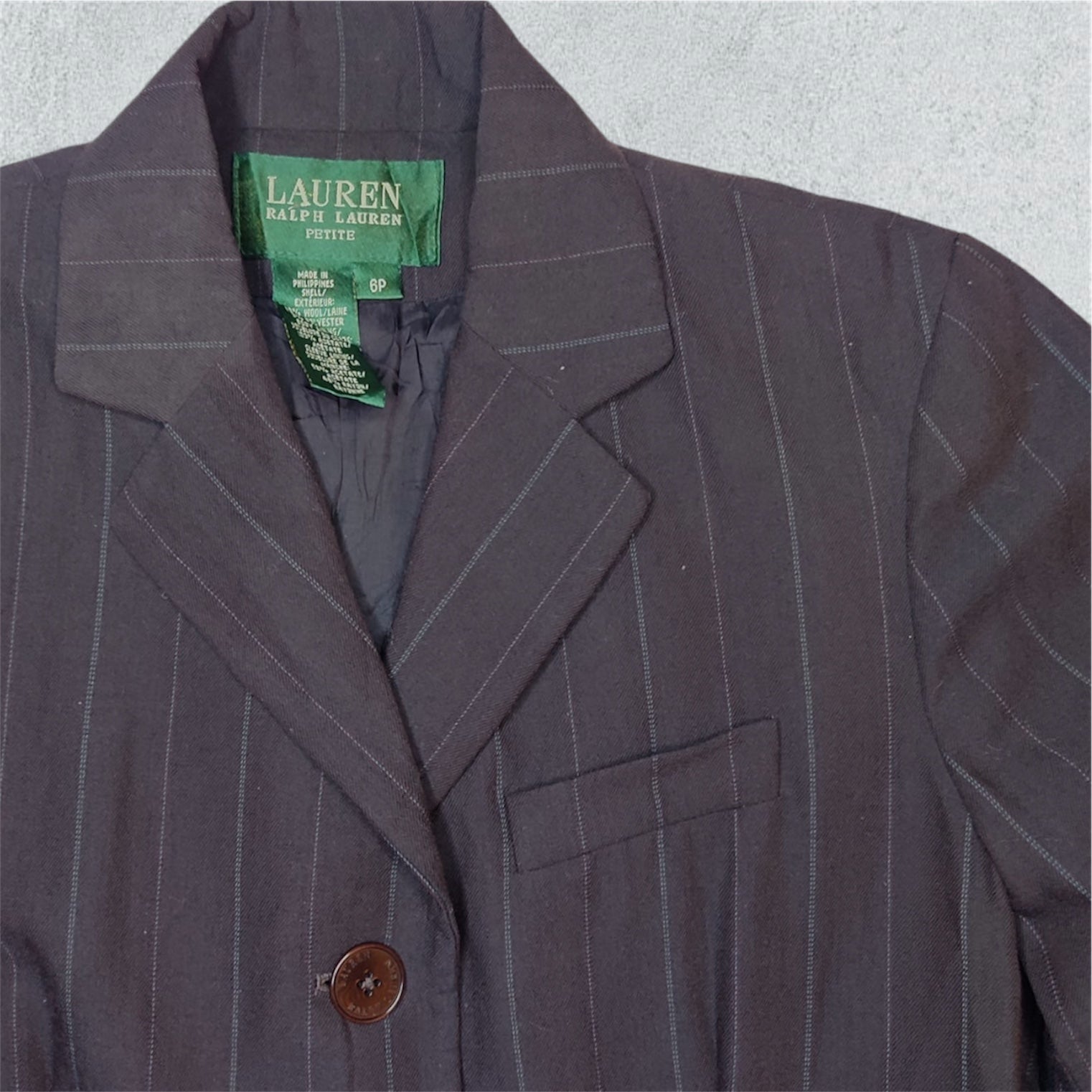 Ralph Lauren Brown Stripped Vintage Blazer (S) - NABE vintage