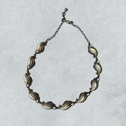 Vintage Feather Link Bracelet