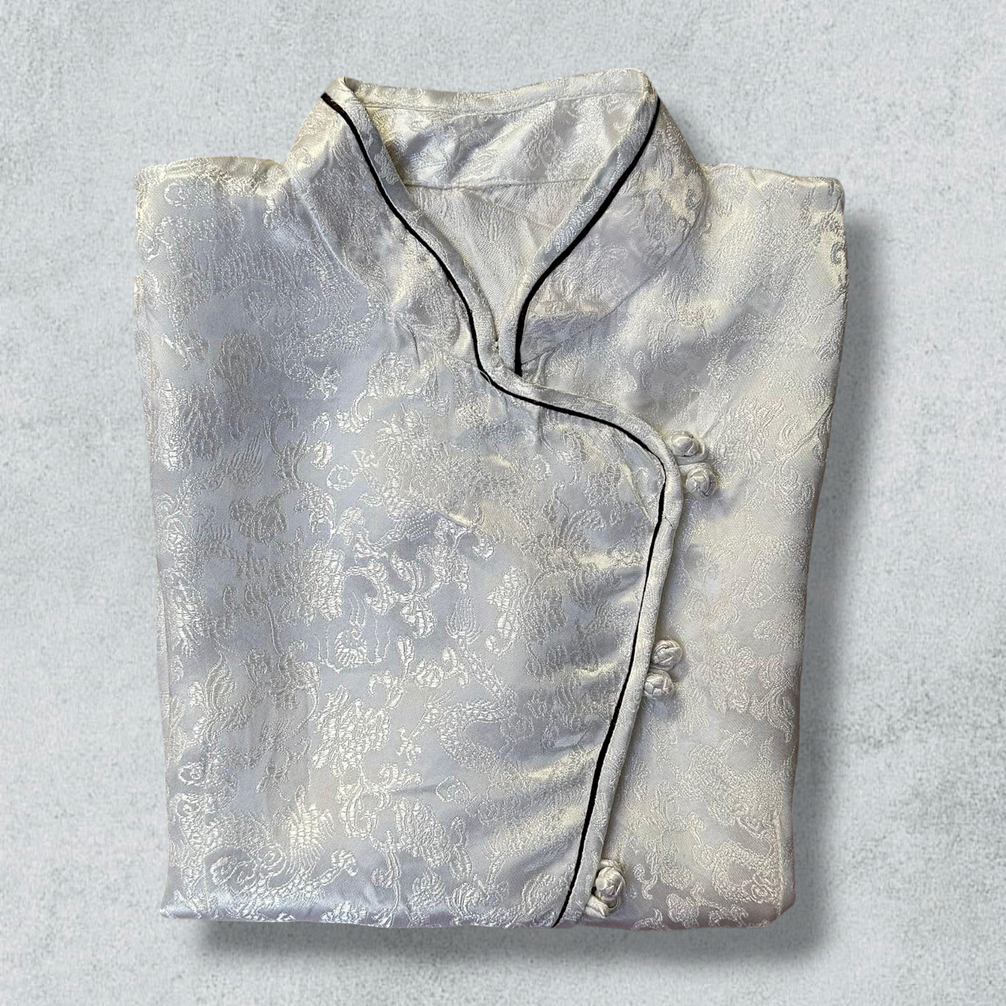 Shirt White Retro Chinese Style