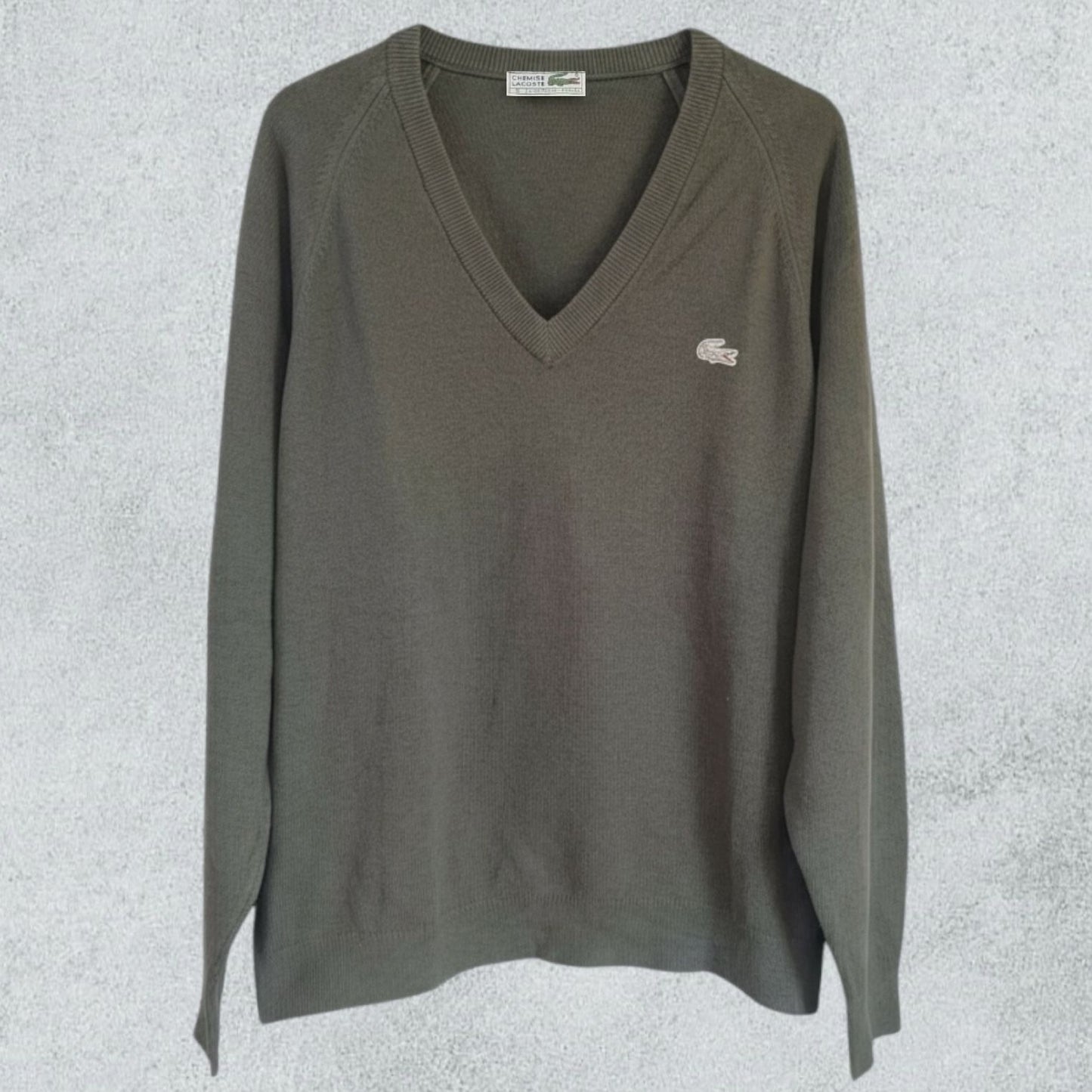 Vintage Lacoste Crewneck Lambswool Sweater 90s