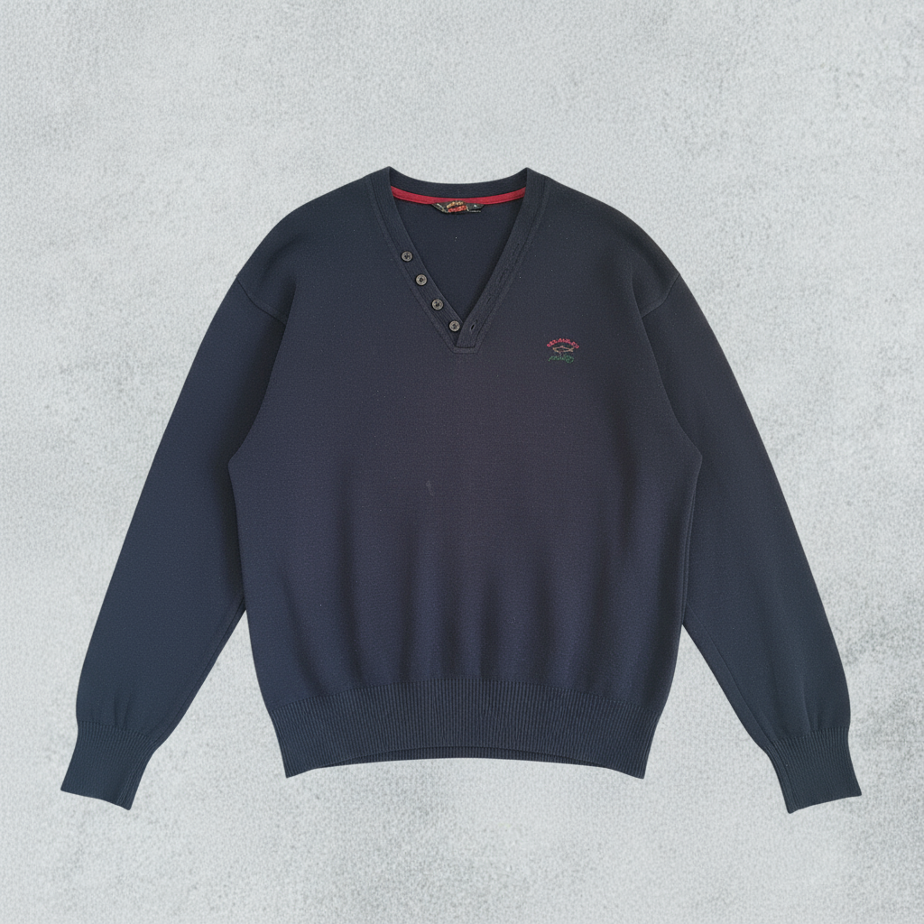 Vintage PAUL & SHARK 60%Wool 40%Acrylic V-Neck Sweater