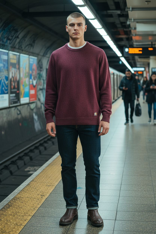 CARHARTT WIP Playoff Sweater Bordeaux