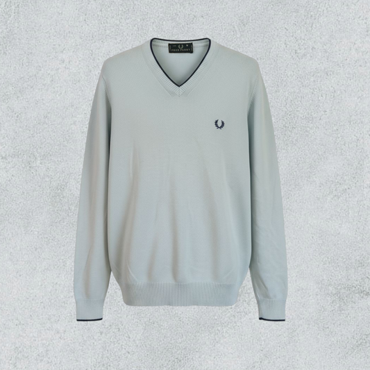 Fred Perry Classic V-Neck Sweater 100% Cotton