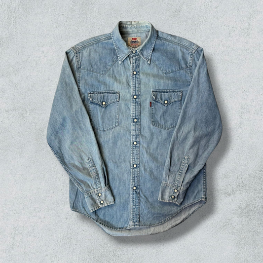 Vintage Levis Long Sleeve Denim Jeans Shirt