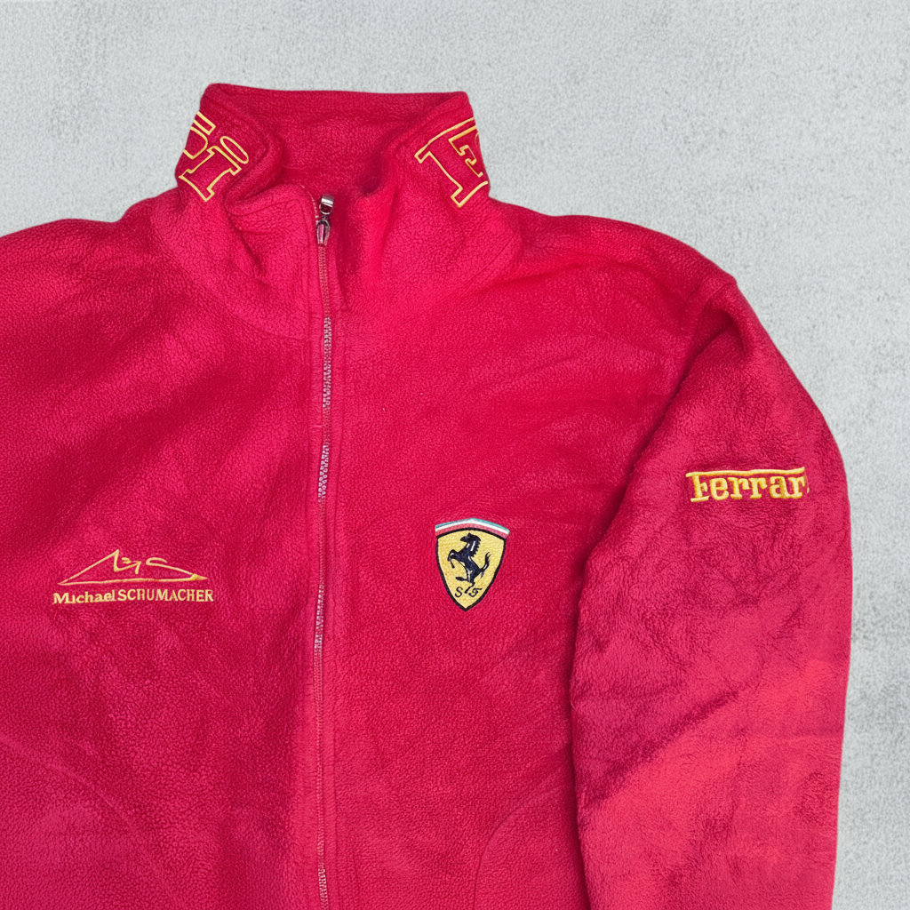Vintage Ferrari Michael Schumacher Fleece Jacket
