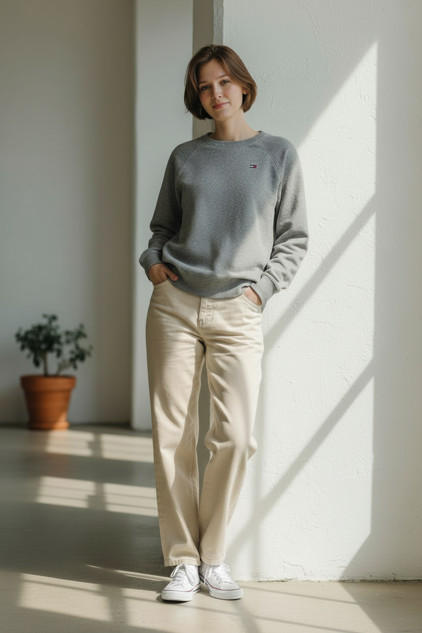 Tommy Hilfiger Grey Sweat-shirt (L)
