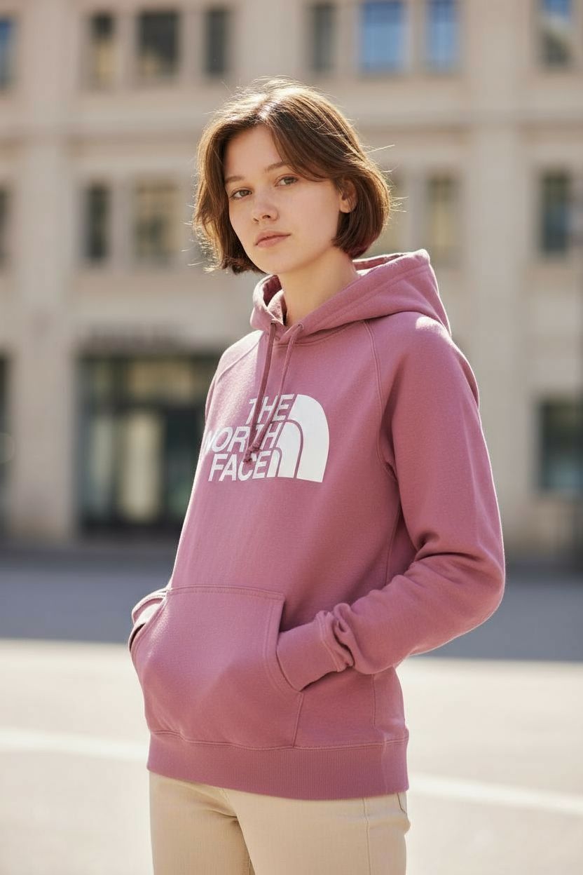 The North Face Pink Hoodie (M)
