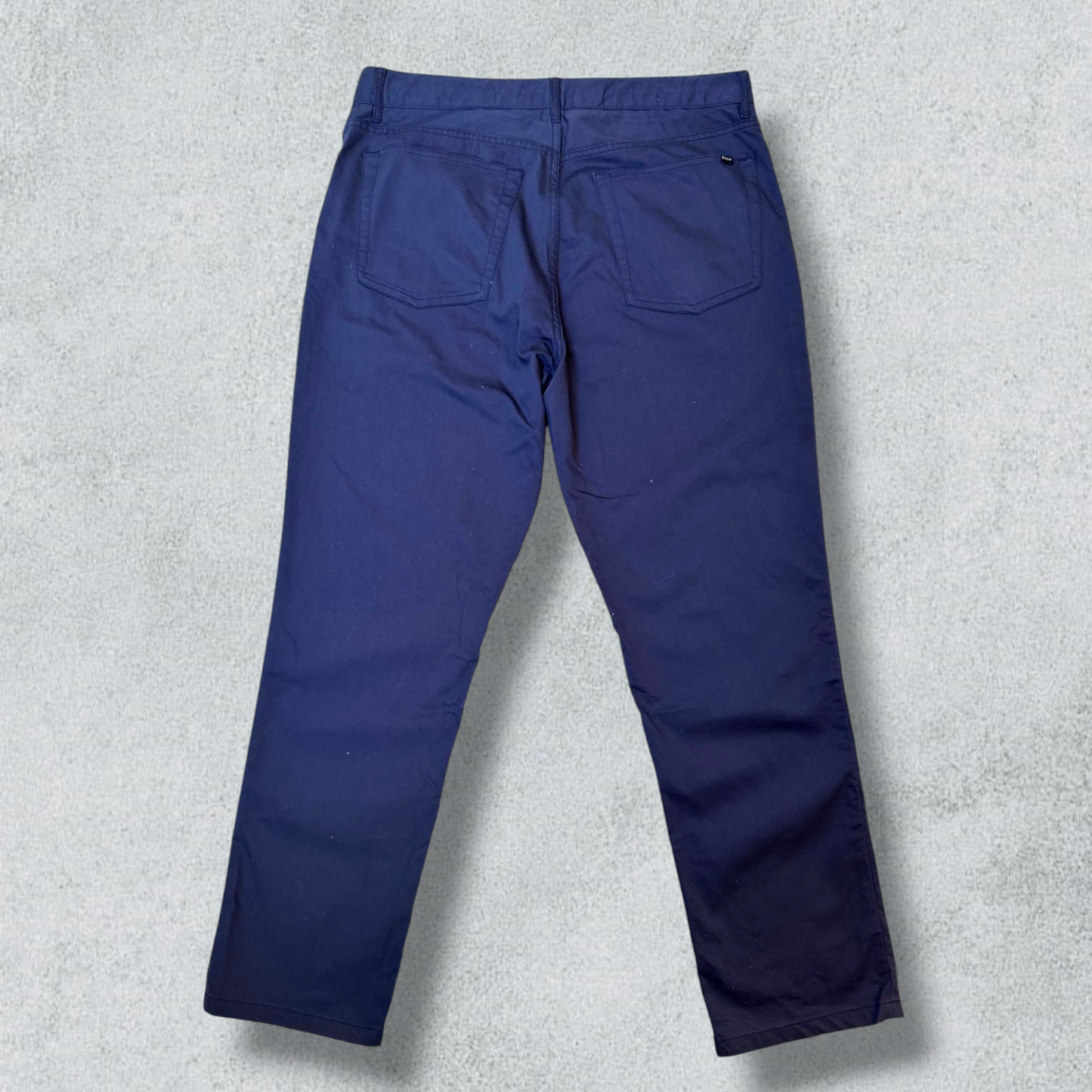 Ralph Lauren Tailored Fit Pants Stretch Navy Blue Chino - NABE vintage