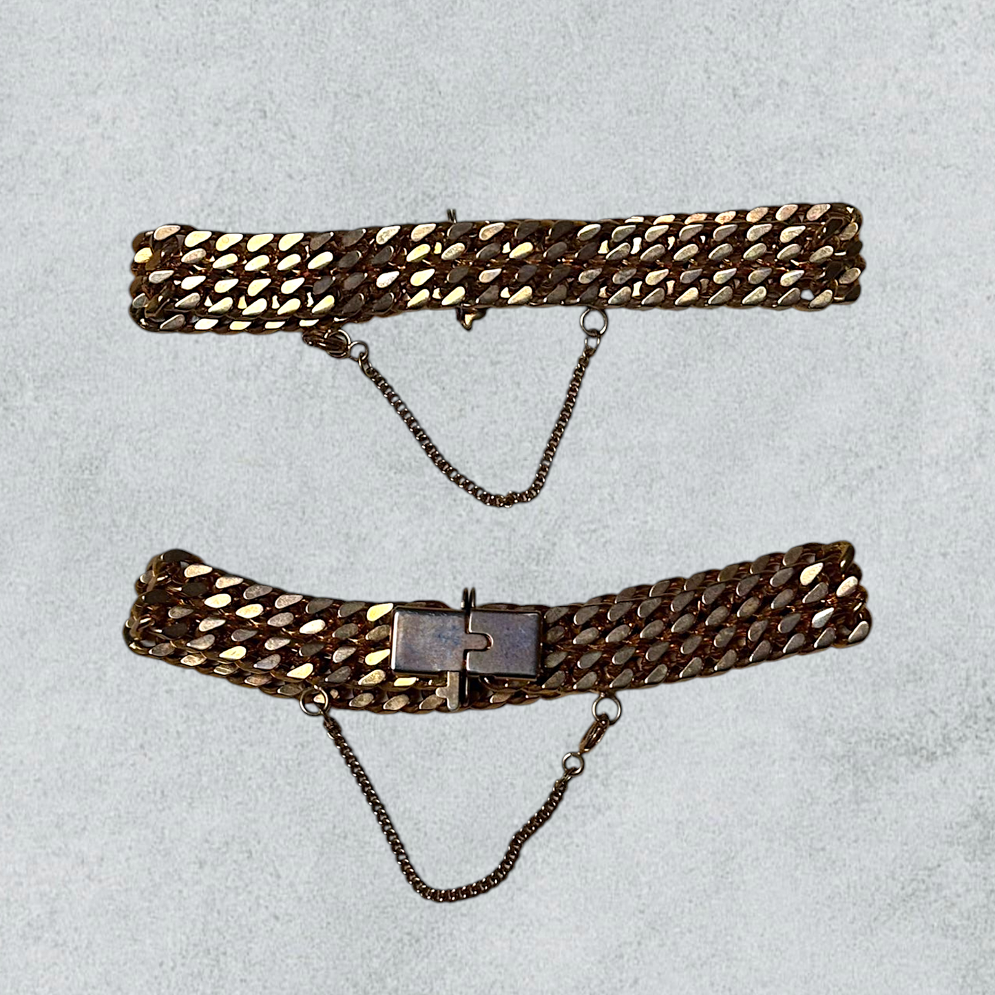 Gold Gourmette Link Bracelet