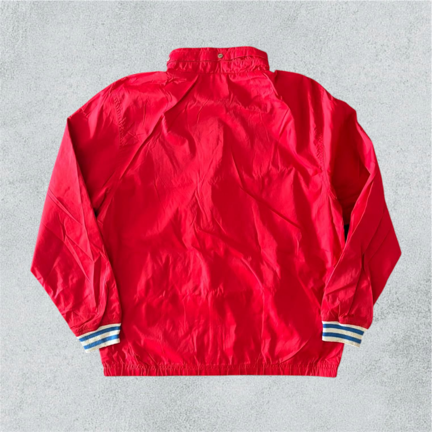 DIESEL Red Nylon Jacket With Full Zip Vintage
