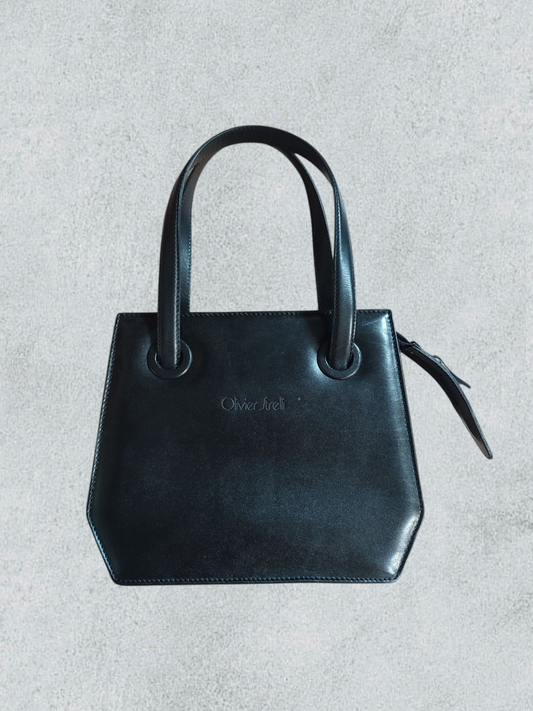Oliver Strelli Black Leather Vintage Bag