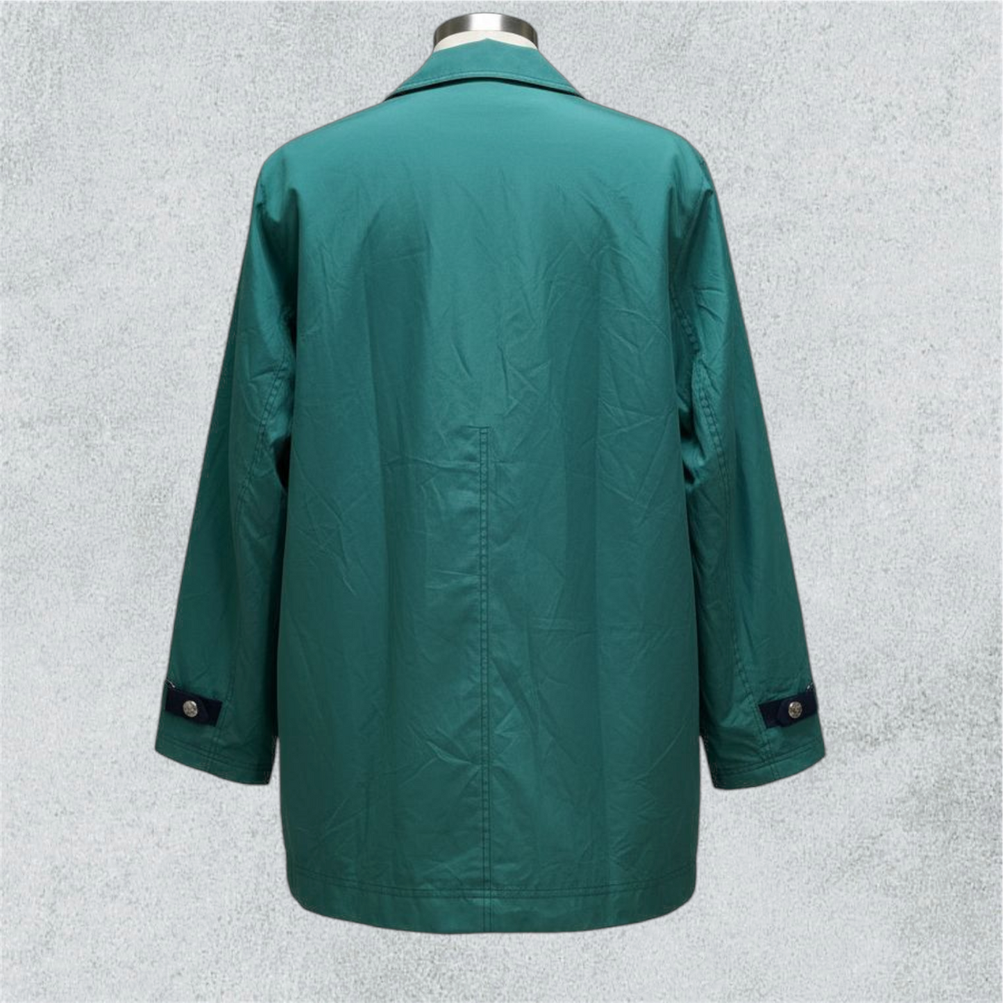 Aqua Green Windbreaker Baronia With Dark Blue Details