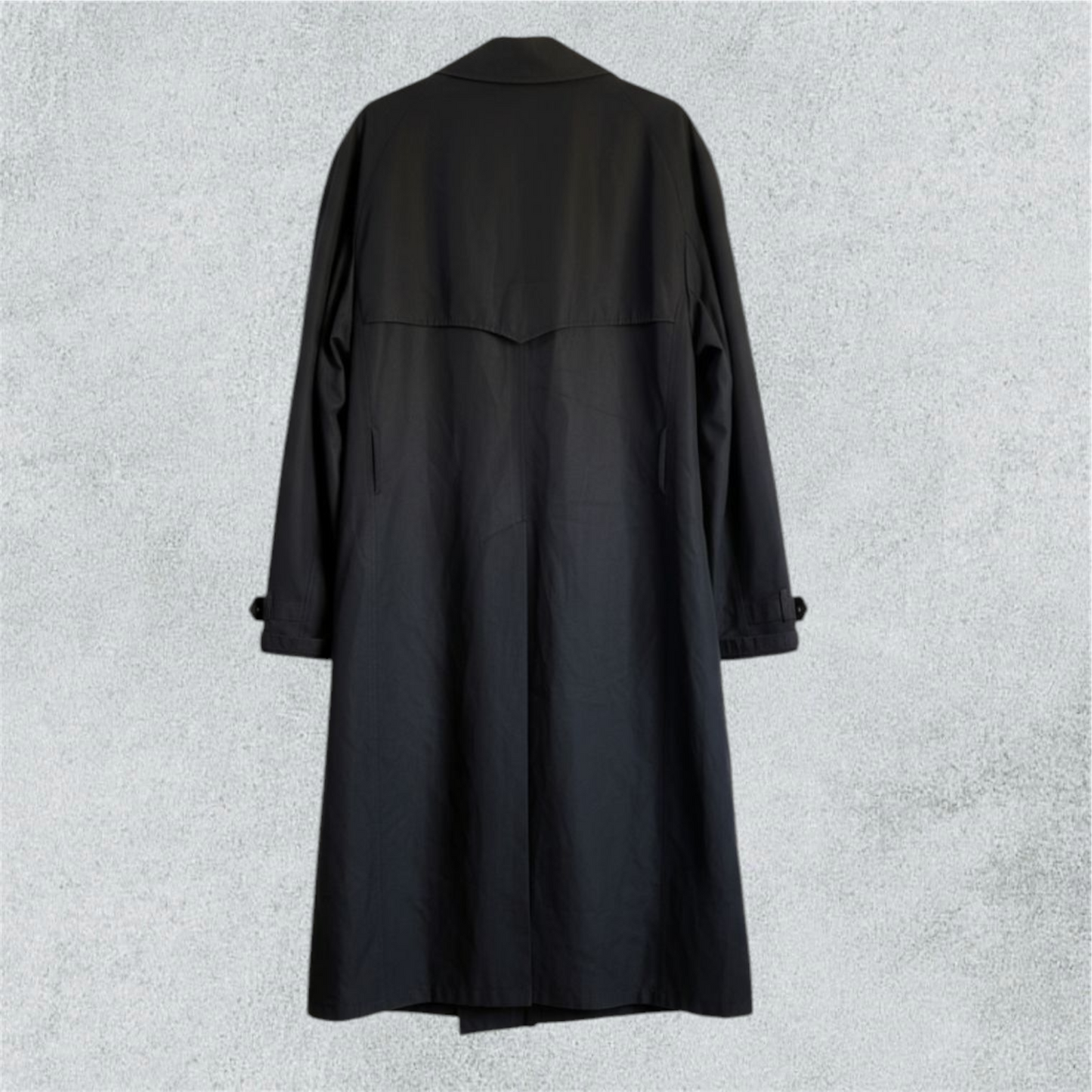 Black Rikson Trench Coat Regular   Vintage Outerwear For Women