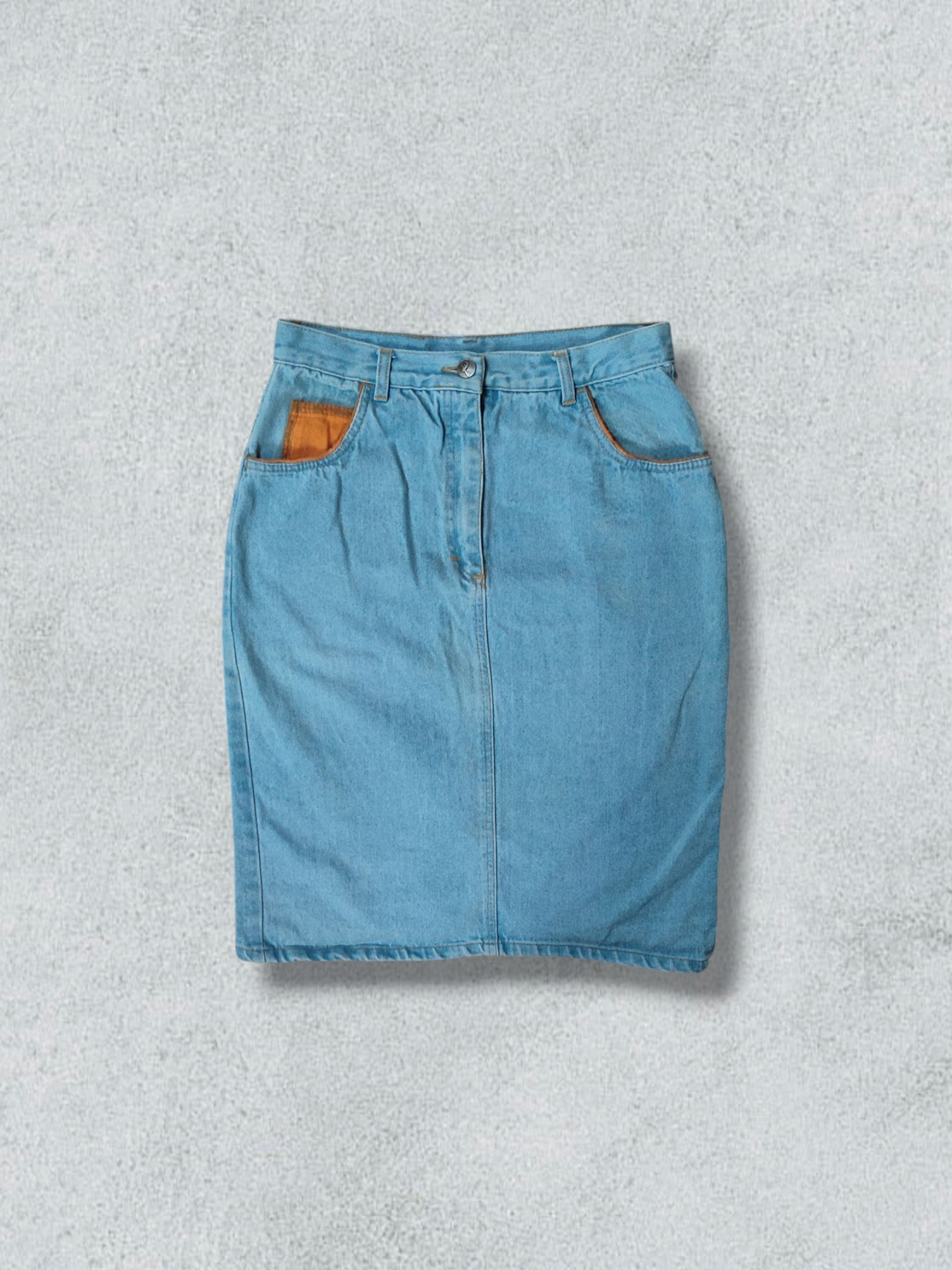 Midi Skirt Denim Vintage Pees