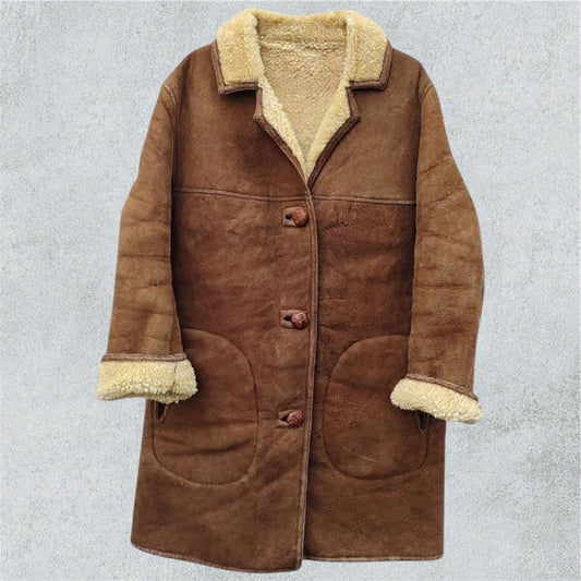Vintage 70s Bermans Sheepskin Shearling Leather  M/L
