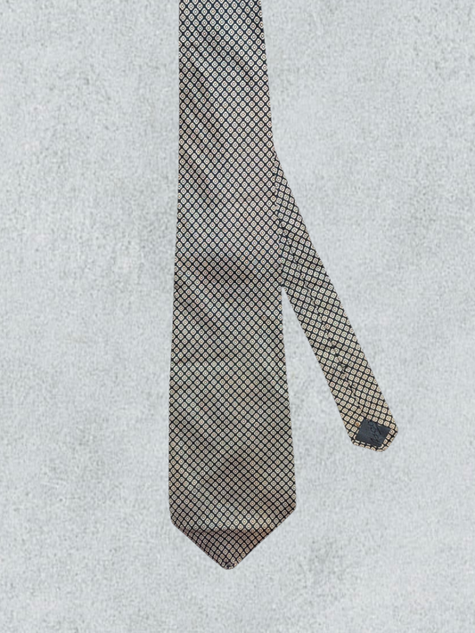 Vintage Tie With A Geometric Micro-Pattern