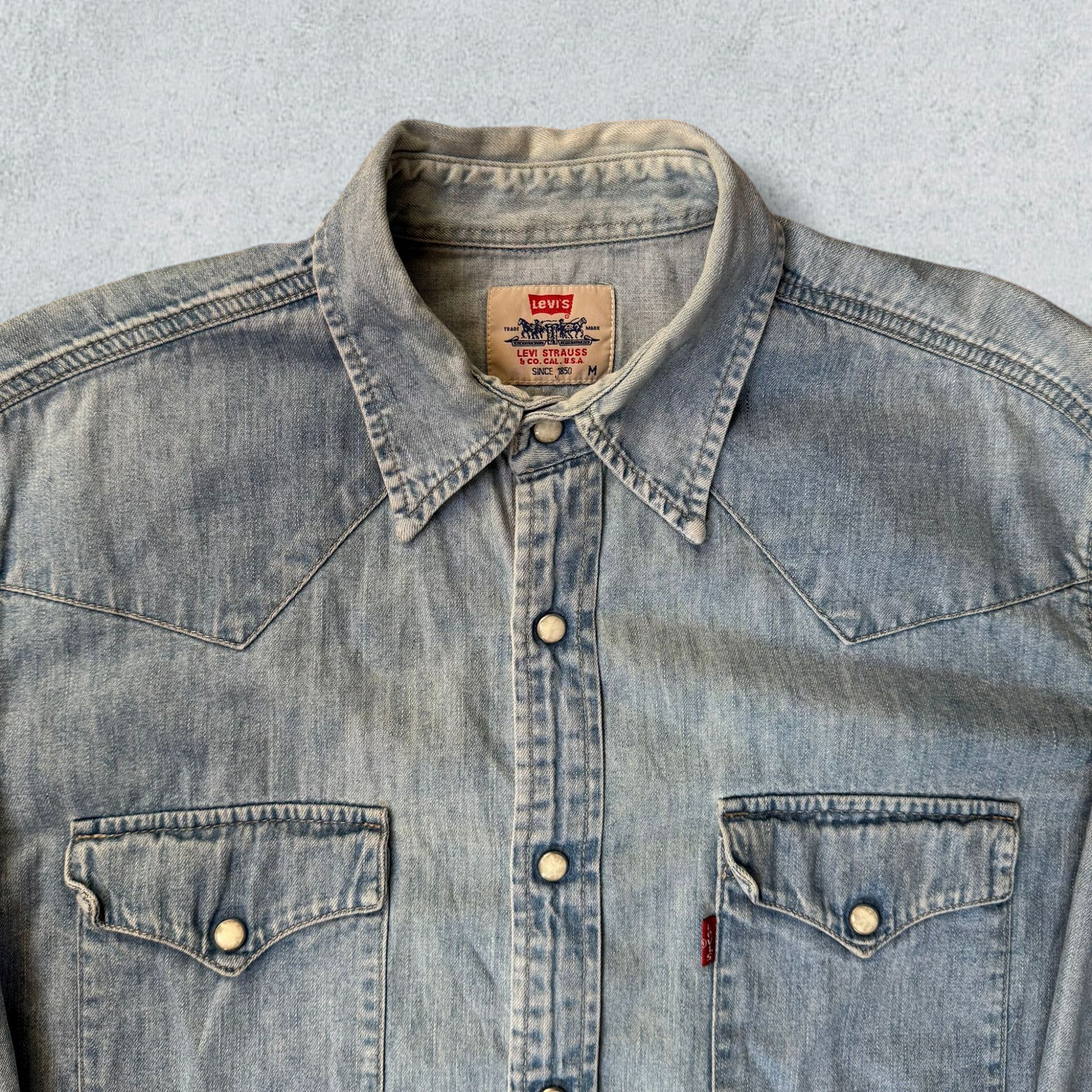 Vintage Levis Long Sleeve Denim Jeans Shirt
