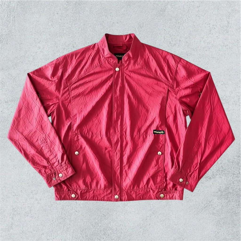 Wrangler Vintage Red Nylon Windbreaker