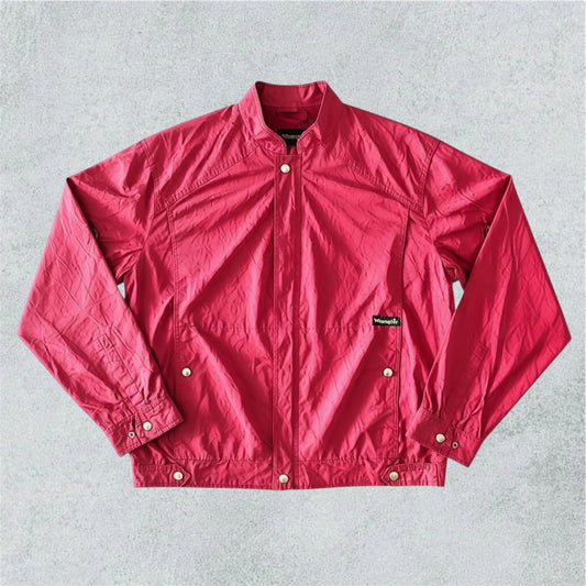 Wrangler Vintage Red Nylon Windbreaker