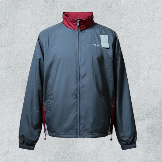 Grey And Red Fila Jacket