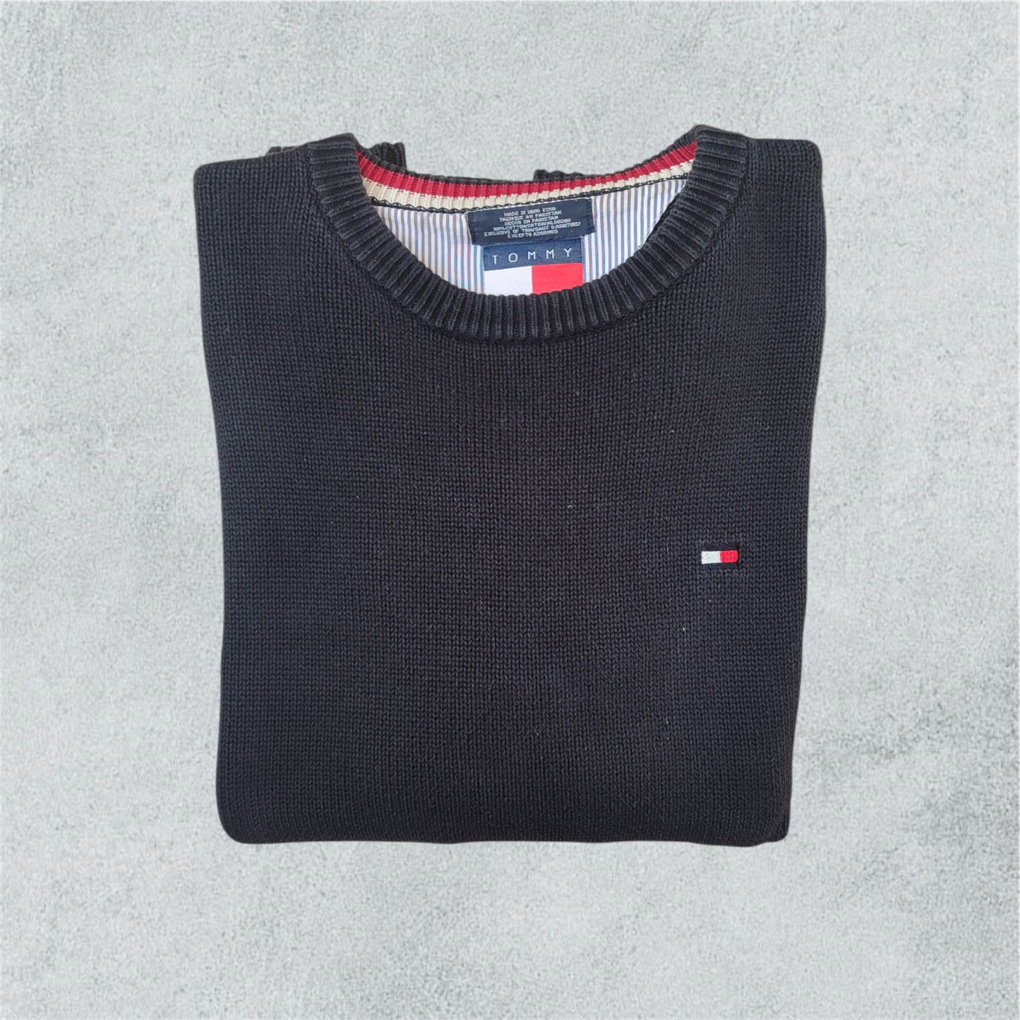 Tommy Hilfiger 90s Crew Neck Sweater 100% Cotton