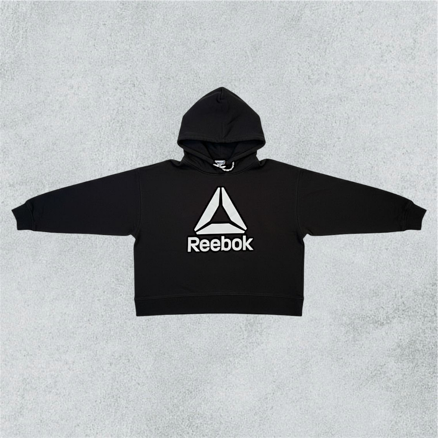 Reebok Womens Graphic Long Sleeve Cropped Hoodie (XL)