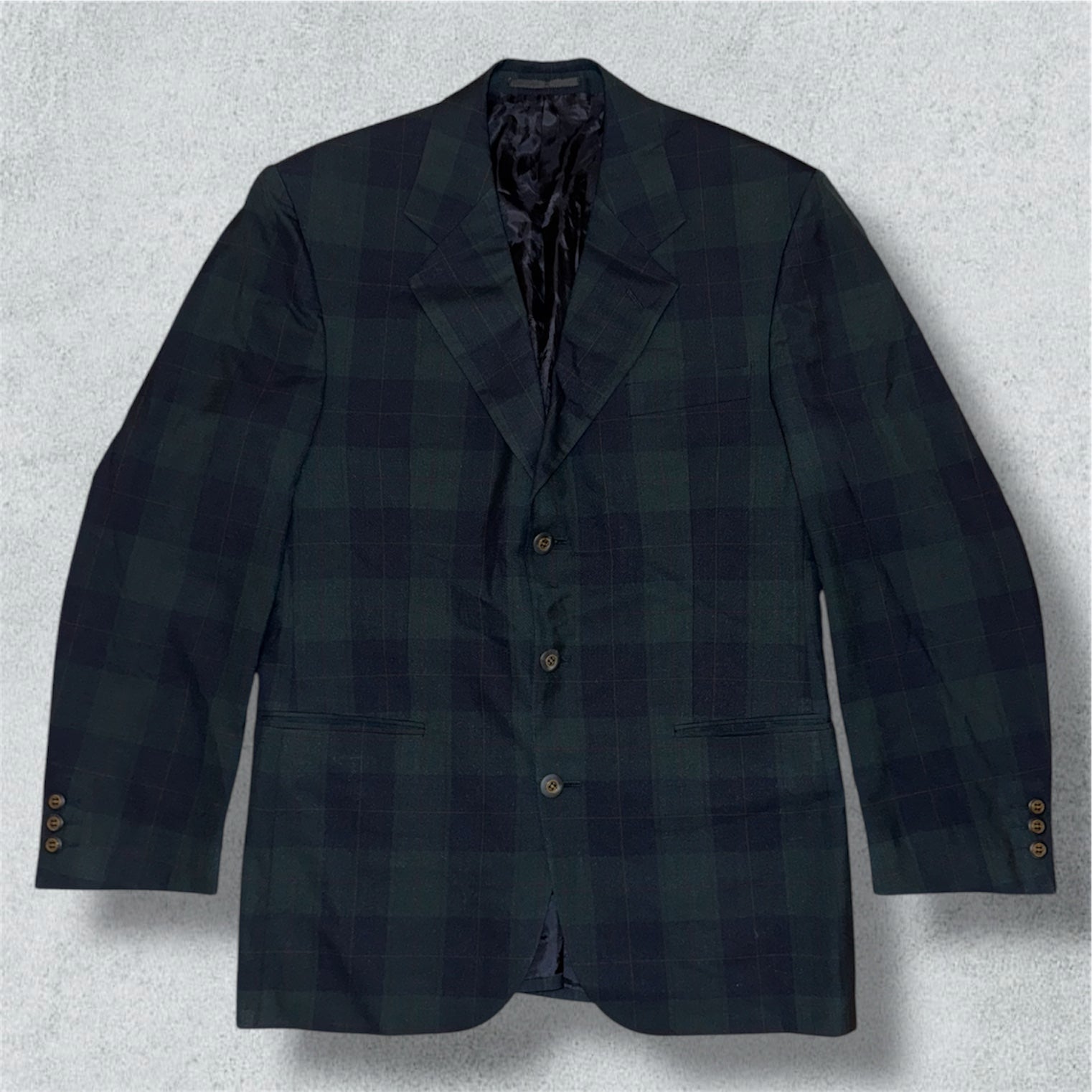 Swedish Blazer Blue and Green Checkered (50) - NABE vintage